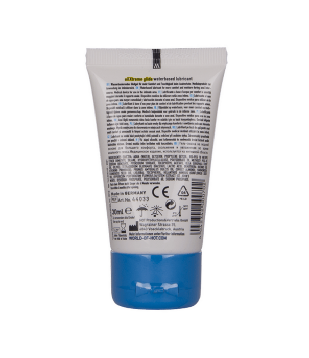 HOT Exxtreme Glide - Waterbased Lube met comfort Olie - 1 fl oz / 30 ml