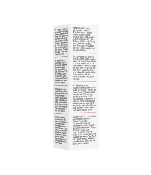 Be Good Tonight by Shots 1 Speed Bullet - Paars