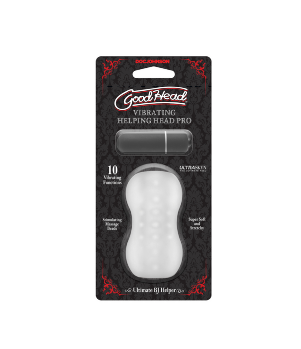 Doc Johnson GoodHead - Helping Head Pro - Vibrerende Masturbator Slede - Frost
