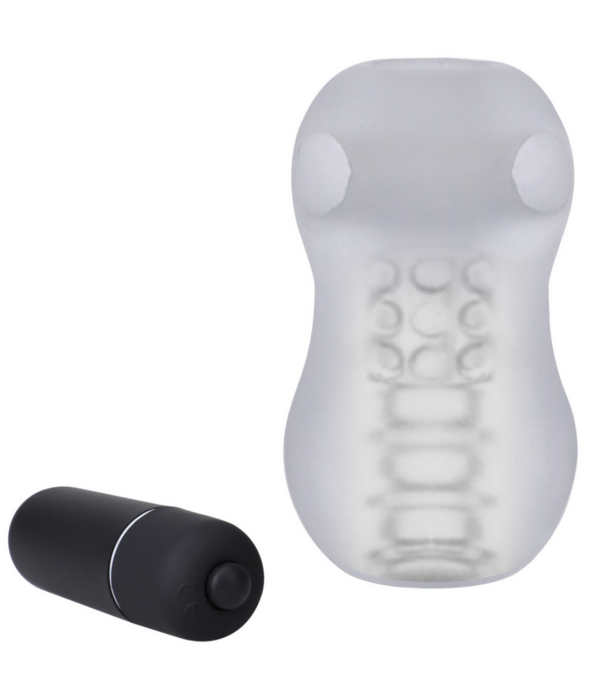 Doc Johnson GoodHead - Helping Head Pro - Vibrerende Masturbator Slede - Frost