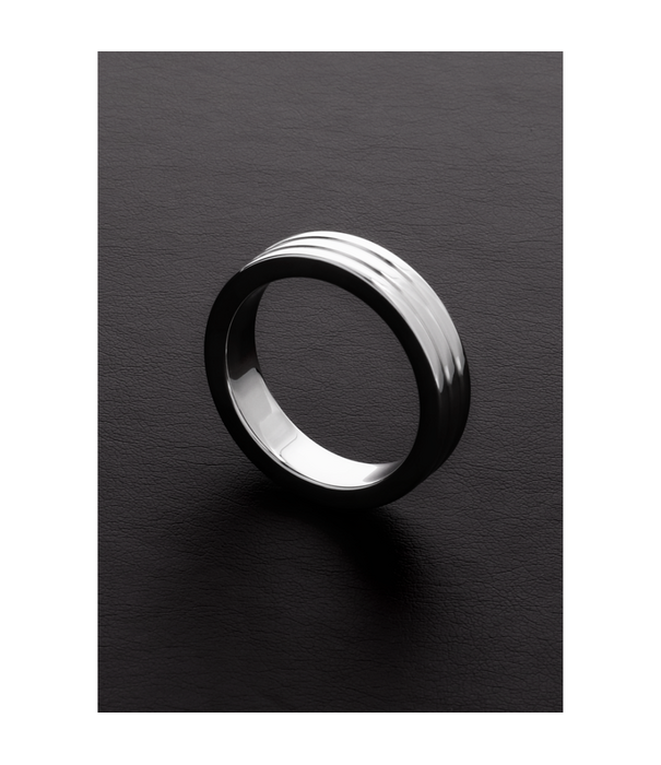 Steel by Shots Geribbelde C-Ring - 0,4 x 2 / 10 x 50 mm