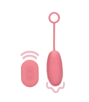 Ultra Soft Siliconen Eivibrator met Afstandsbediening - Roze Arabesque