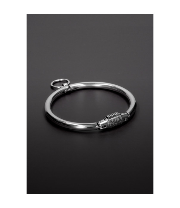 Steel by Shots Halsband met Combinatieslot - Klein