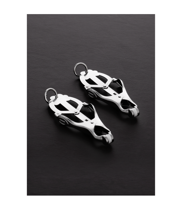 Steel by Shots 2 Squeezer Teaser Clover Tepelklemmen met Ring