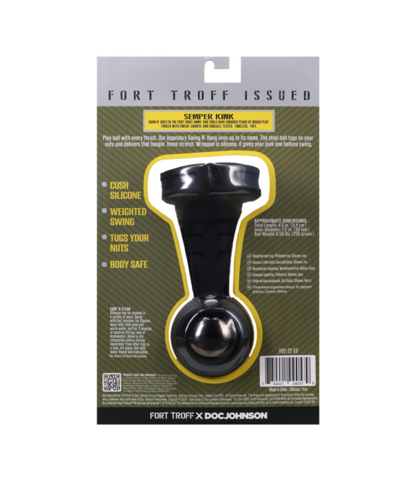 Doc Johnson Swing N' Hang - Ball Stretcher - Zwart