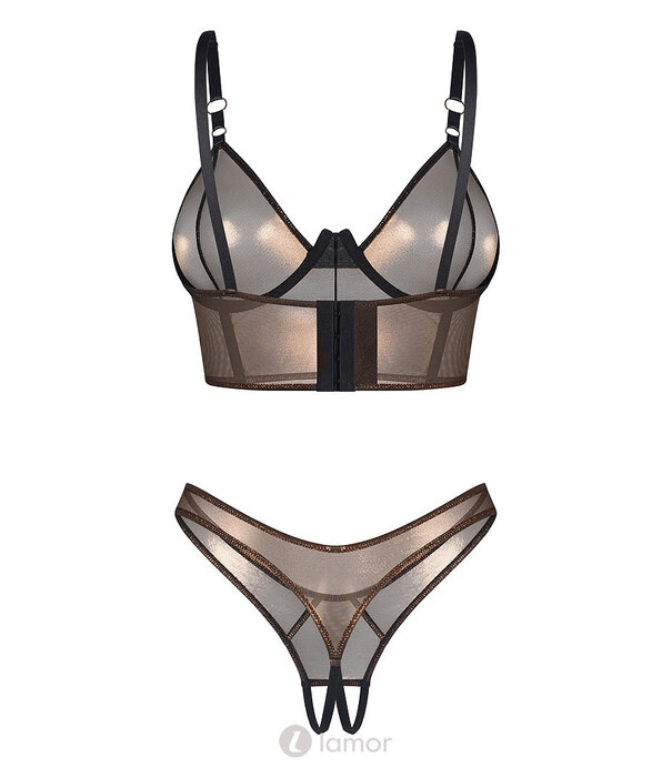 * OBSESSIVE Obsessive Soranna BH & Riostring Ouvert Set in Brons