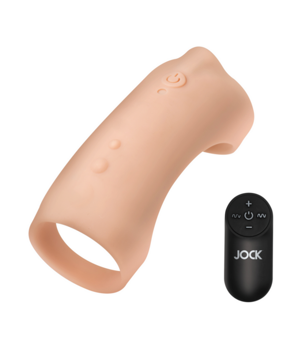 Curve Toys Vibrerende Siliconen Penis Sleeve - Licht