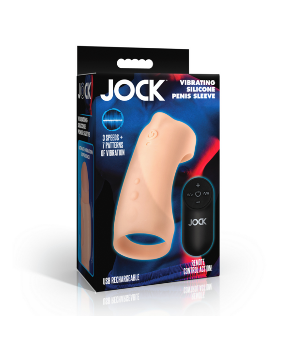 Curve Toys Vibrerende Siliconen Penis Sleeve - Licht