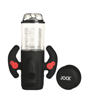 Turbo Max - Draaien, Duwen en Zuigen Masturbator - Transparant/Zwart