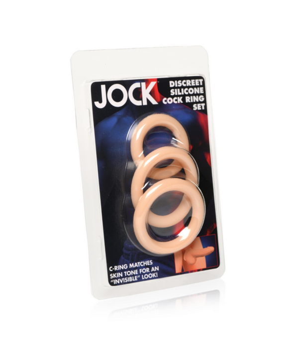 Curve Toys Discrete Siliconen Cockring Set - 3 Stuks - Licht