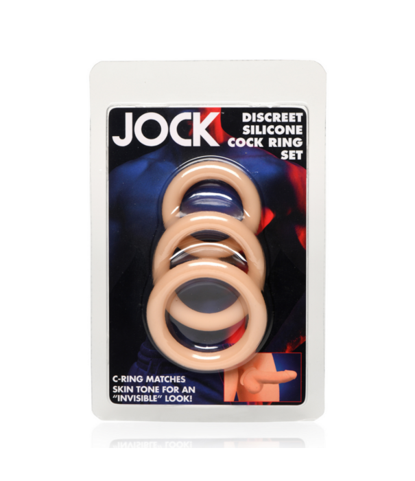 Curve Toys Discrete Siliconen Cockring Set - 3 Stuks - Licht