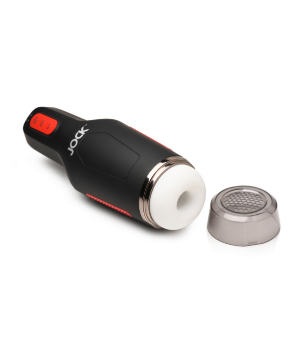 Curve Toys Zuig- en Vibrerende Masturbator - 15X - Zwart