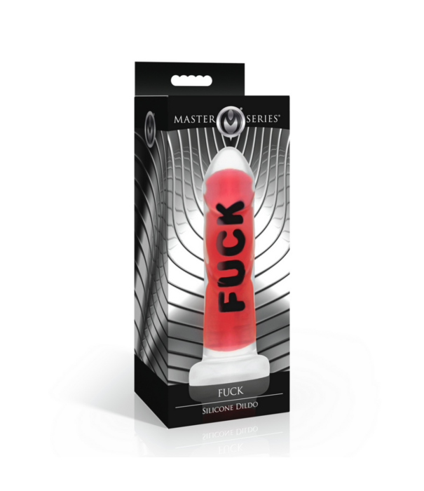FUCK - Siliconen Dildo - Rood