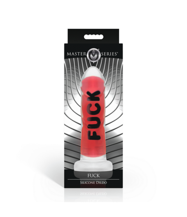 FUCK - Siliconen Dildo - Rood