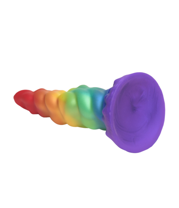 Magic Rider - Eenhoorn Silicone Dildo - Regenboog