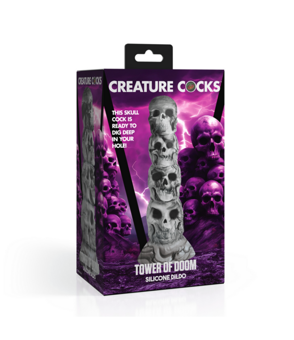 Tower of Doom - Siliconen Dildo - Grijs