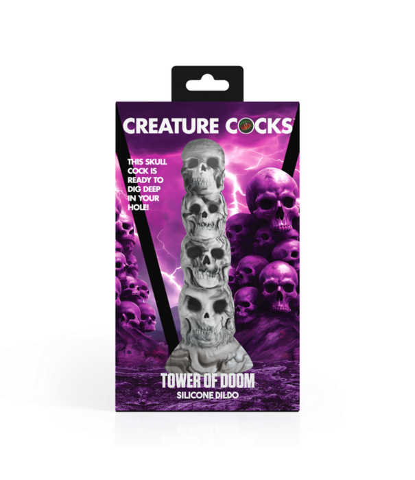 Tower of Doom - Siliconen Dildo - Grijs