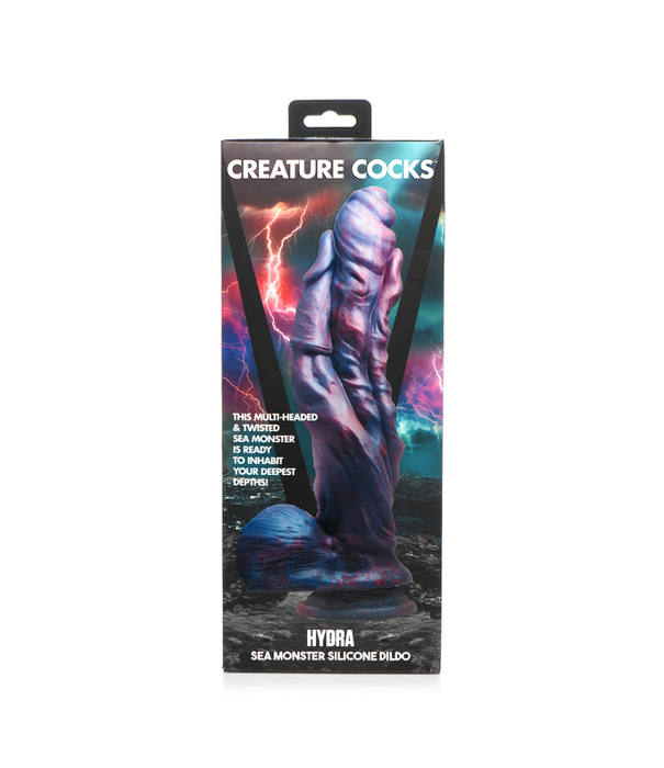 Hydra Sea Monster - Silicone Dildo - Paars