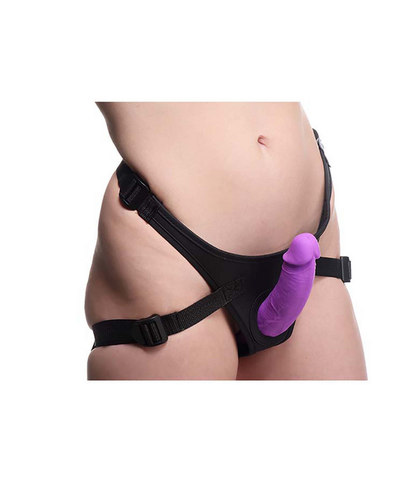 Double Charmer - Silicone Double Dildo met Harness