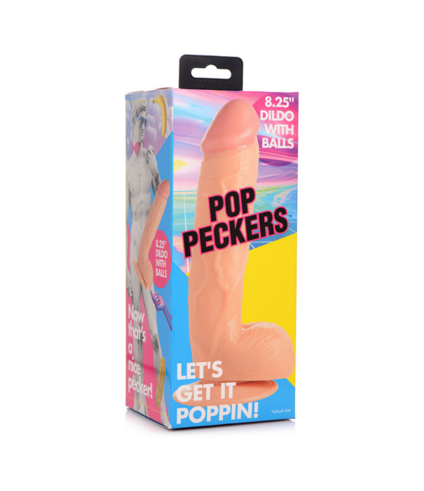 POP - Dildo met Ballen - 8.25 / 21 cm