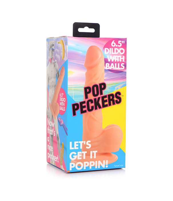 POP - Dildo met Ballen - 6.5 / 16.5 cm