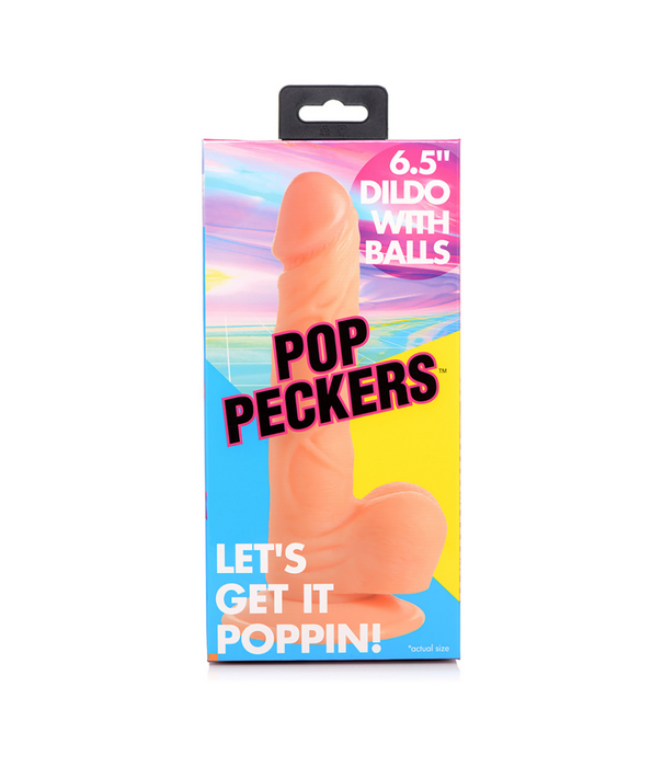 POP - Dildo met Ballen - 6.5 / 16.5 cm