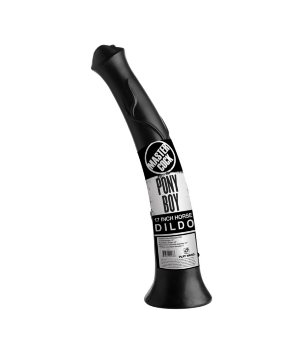 Pony Boy Horse Dildo - 17 inch - Zwart