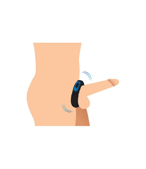 Siliconen Cockring met Afstandsbediening