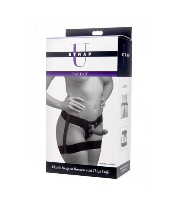 Bardot - Elastische Strap-On Harnas met Dijbanden