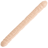 Geaderde Dubbele Kop - Dildo met Dubbele Einden - 18 / 45 cm