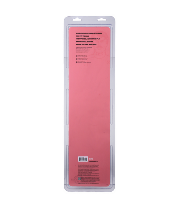 Doc Johnson Gladige Dubbele Kop - Dildo met Dubbele Einden - 18 / 45 cm