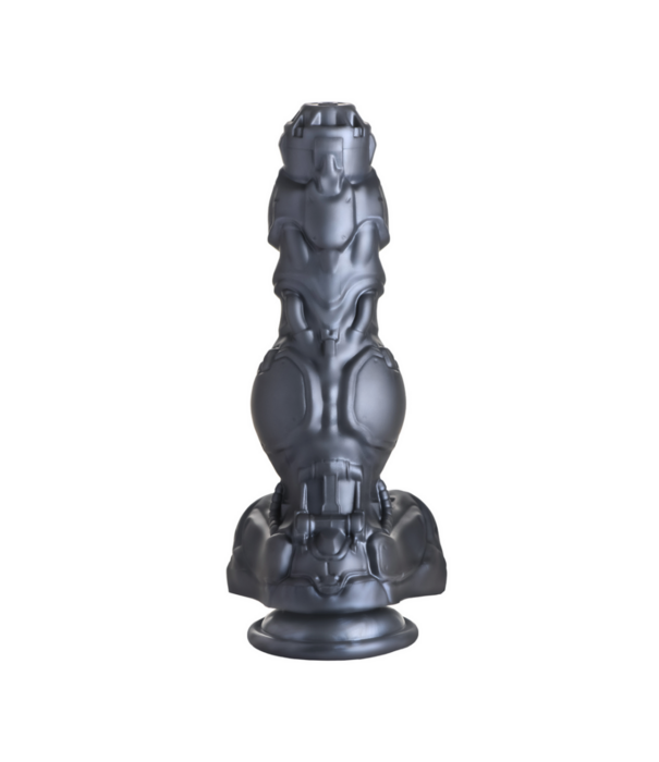 Cyborg Cock - Duwende en Vibrerende Siliconen Dildo - Zilver