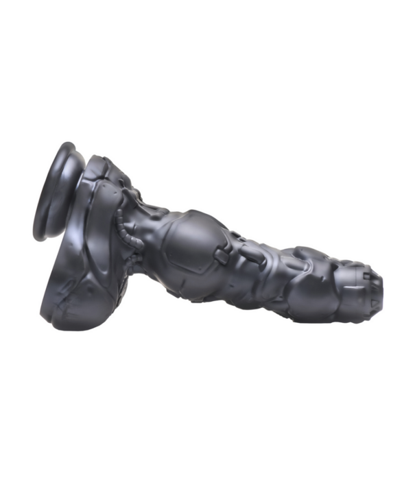 Cyborg Cock - Duwende en Vibrerende Siliconen Dildo - Zilver