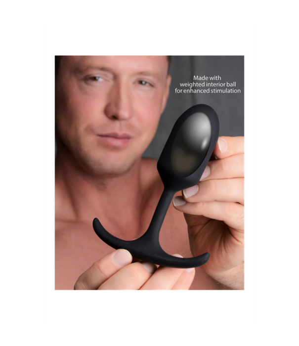 Premium Siliconen Gewogen Anaalplug - Middelgroot