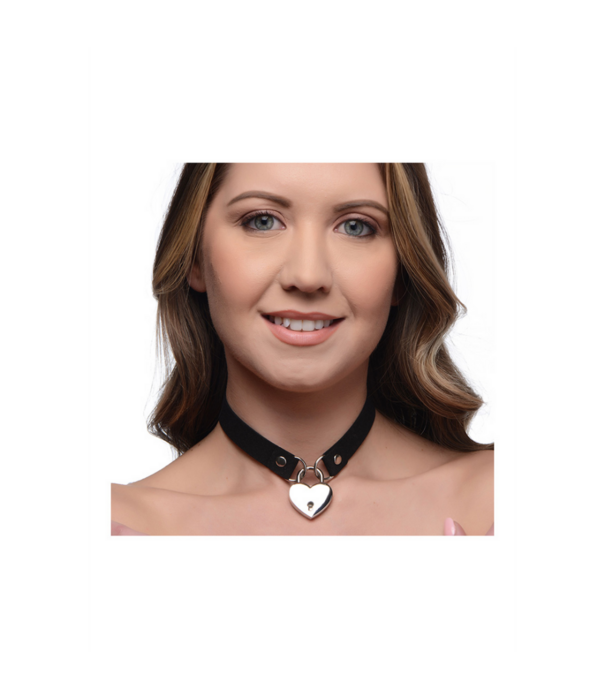 Lock-It - Choker met Hart Slot en Sleutel