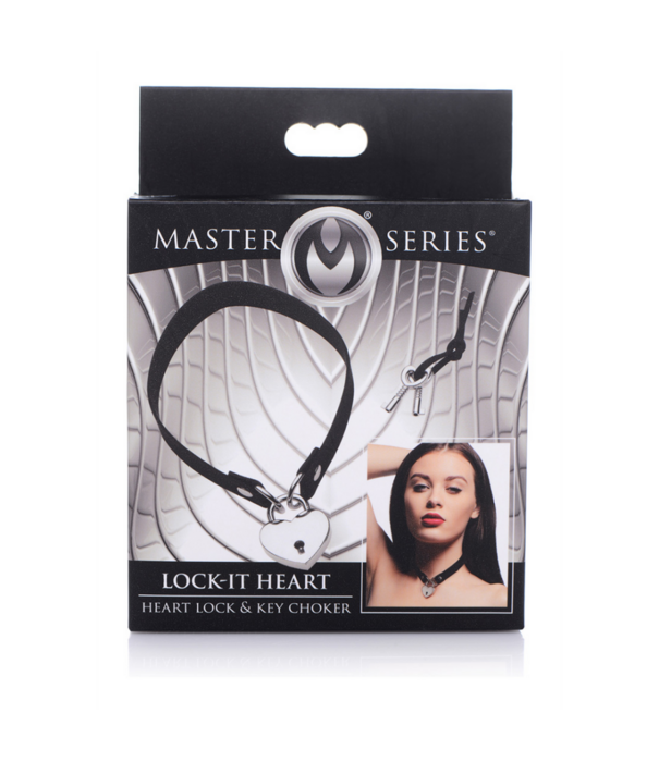 Lock-It - Choker met Hart Slot en Sleutel
