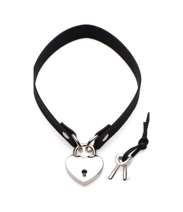 Lock-It - Choker met Hart Slot en Sleutel