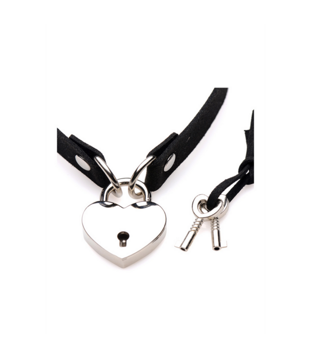Lock-It - Choker met Hart Slot en Sleutel