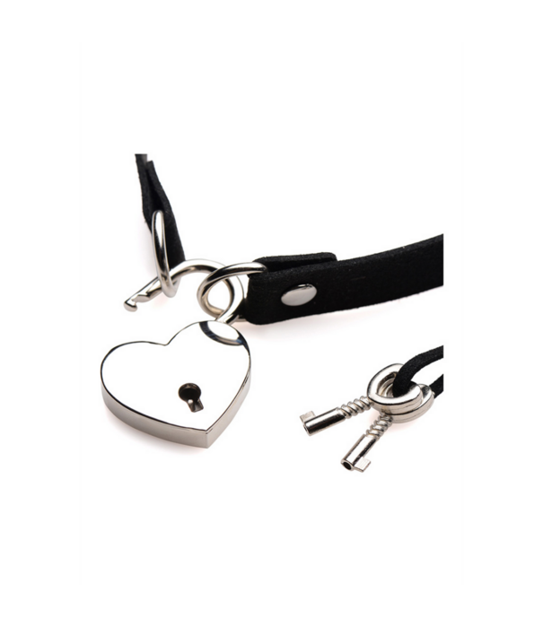 Lock-It - Choker met Hart Slot en Sleutel