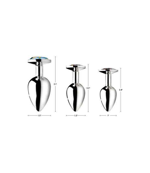 Rainbow Prism - Butt Plug - Klein