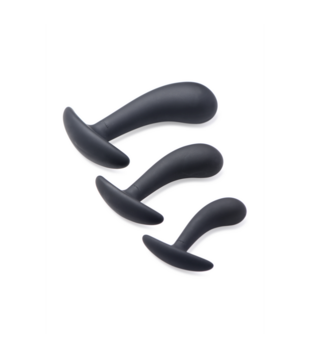 Dark Delights - 3 Delige Gebogen Anale Trainer Set
