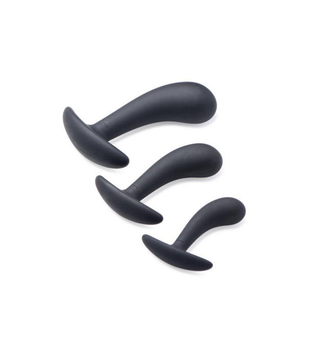 Dark Delights - 3 Delige Gebogen Anale Trainer Set