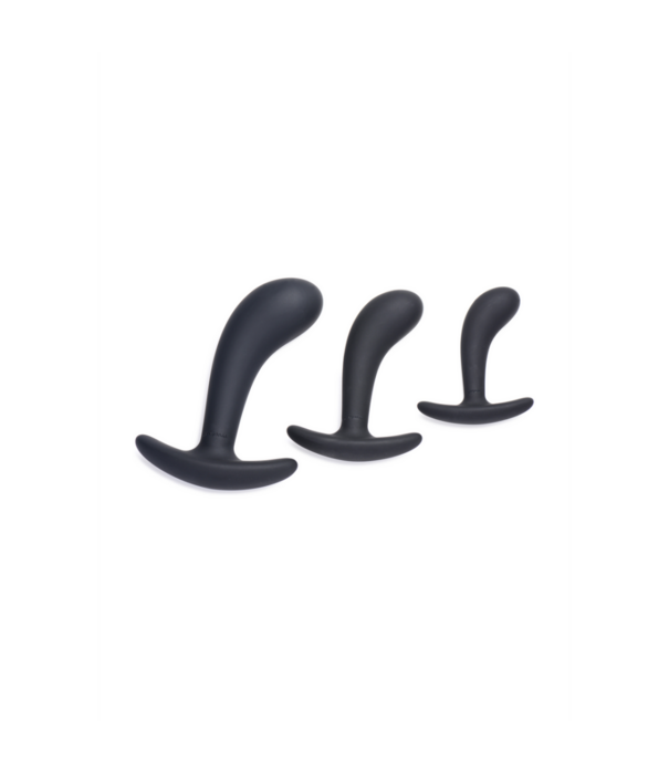 Dark Delights - 3 Delige Gebogen Anale Trainer Set