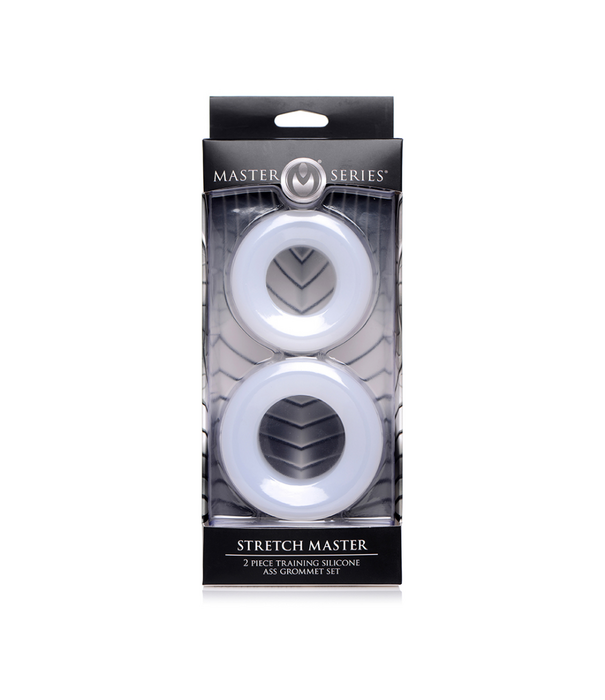 Stretch Master - 2-delige Silicone Anale Ring Set