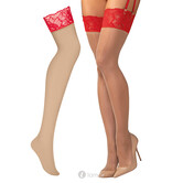 Obsessive Matildea jarretelkousen Nude met Rode Kant