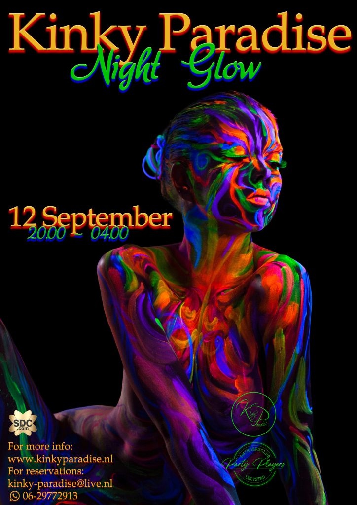 Kinky Paradise Night Glow flyer