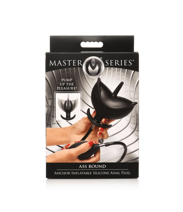 Bad Buoy Anchor - Opblaasbare Siliconen Anale Plug - Zwart