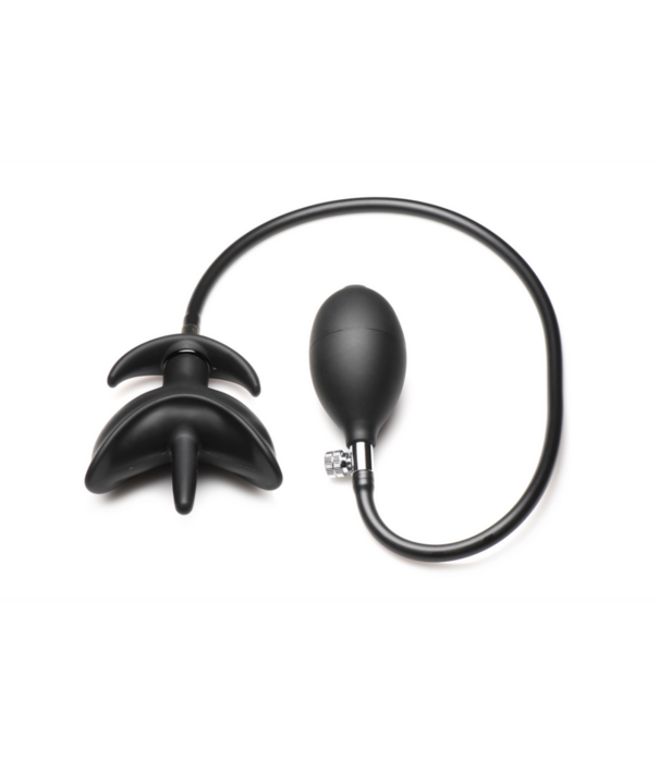 Bad Buoy Anchor - Opblaasbare Siliconen Anale Plug - Zwart