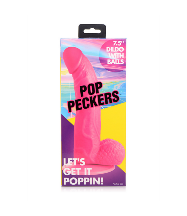 POP - Dildo met Ballen - 7.5 / 19 cm
