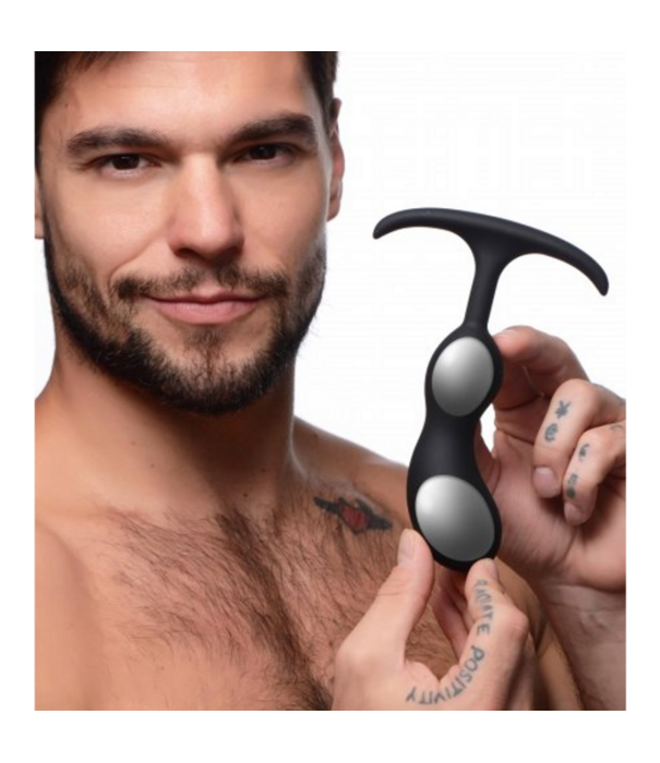 Premium Siliconen Gewogen Prostaat Plug - Medium